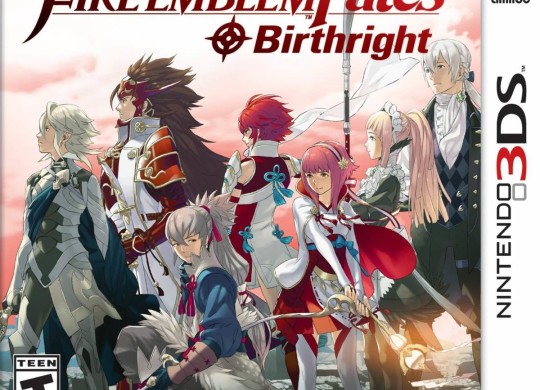 Capa do jogo de 3DS Fire Emblem Fates Birthright.